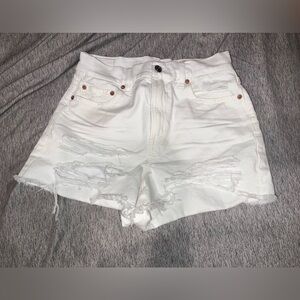 NWT AE high waisted white shorts